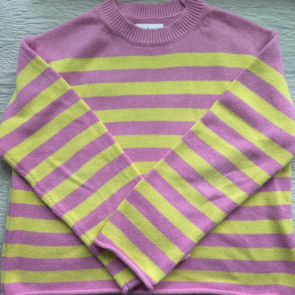 Velvet by Graham & Spencer Cotton Cashmere Crew Neck Sweater